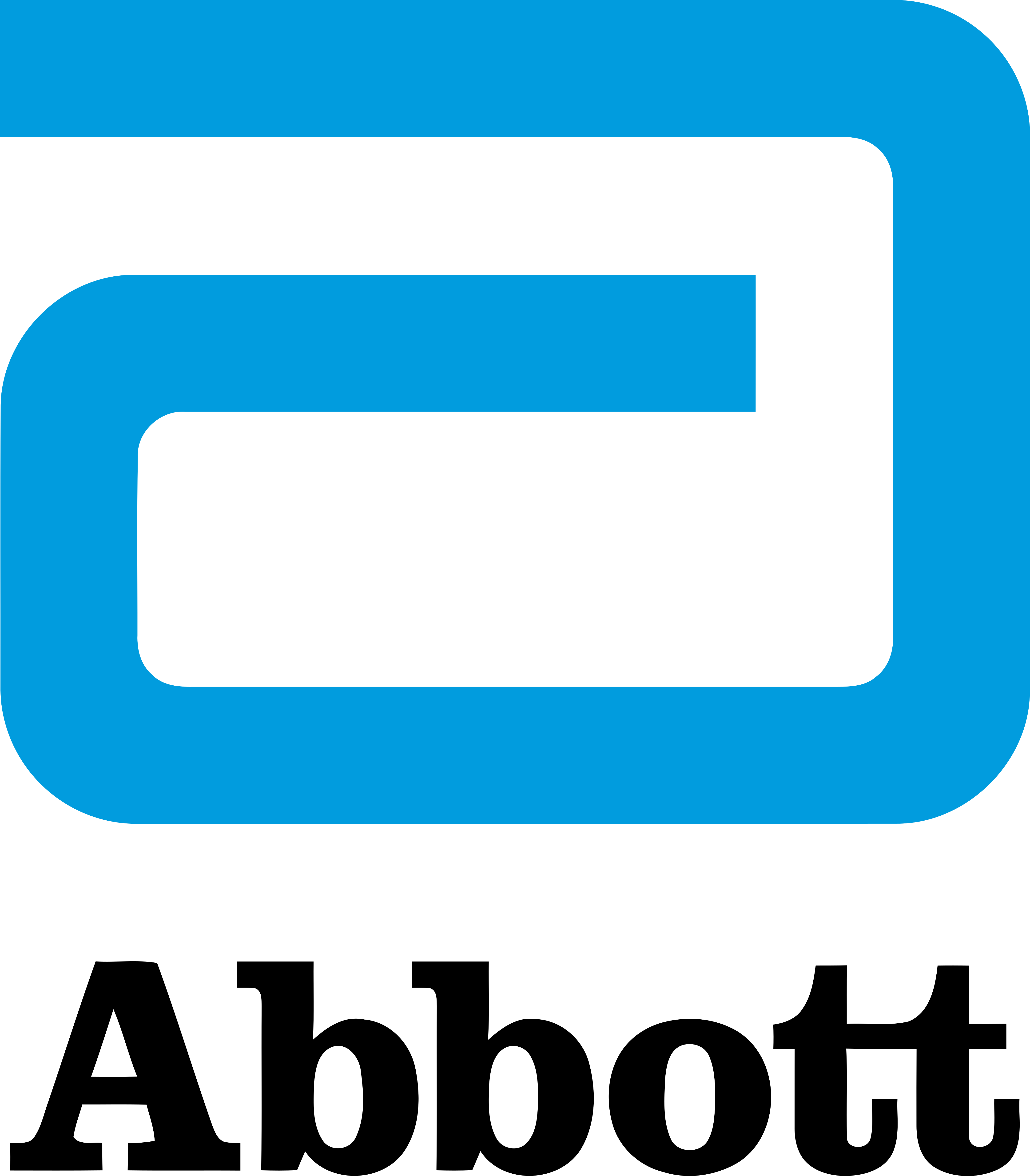 Blue and Black Abbott Logo